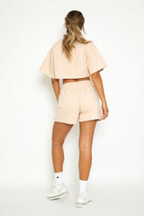 inite trackie shorts in sand