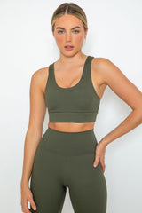 inite sports bra in forest