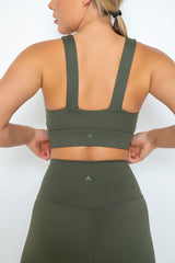 inite sports bra in forest