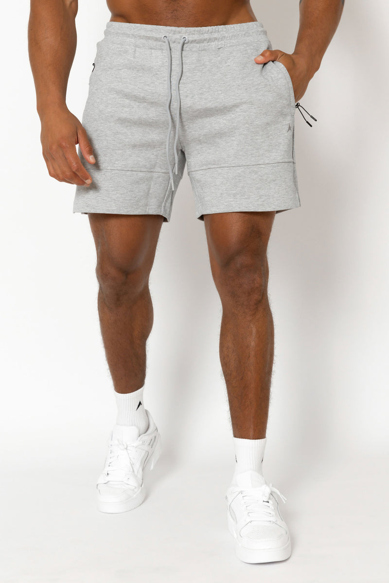 inite trackie shorts in overcast